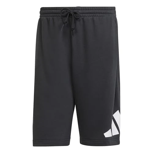 Limited-time offer: adidas Men's Essentials Big Logo French Terry Short Shorts, Black/White, XXL from 25.00 £ to 17.49 £ (save 30%)