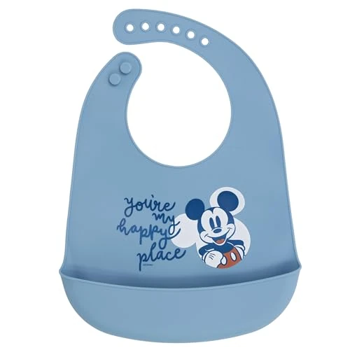 Offre limitée : Bavoir en silicone Mickey Mouse plein de sourires de 13.43 EUR à 13.43 EUR (remise 0%)