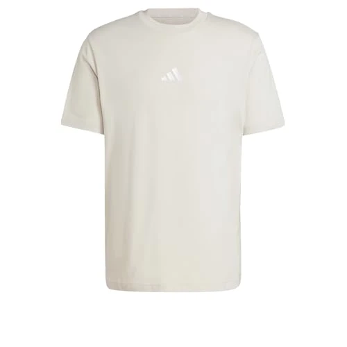 Tijdelijke aanbieding: adidas heren Essentials Small Logo Single Jersey Shirt, Wonder Alumina/White, M van 25.00 € naar 20.00 € (20% korting)