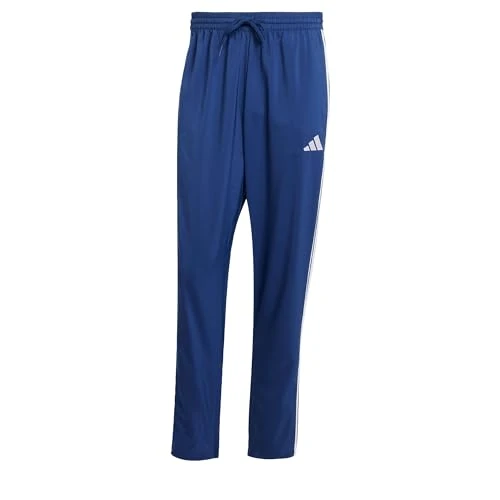 Limited-time offer: adidas Men's Essential Three Stripes Stanford Pant Open Hem, Dark Blue/White, S from 33.00 GBP to 22.05 GBP (save 33%)