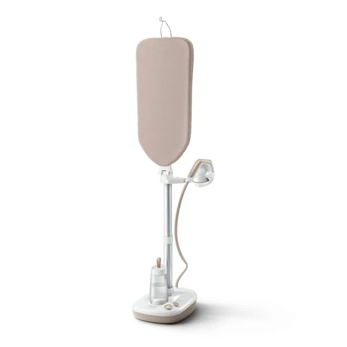 Philips All-in-One Ironing Solution 6000 Series - Multi-angle Ironing Board, No-burn Technology, 1800W, Convenient Foot Buttons, Kills up to 99.9% of all bacteria and dust mites* (AIS6010/10)