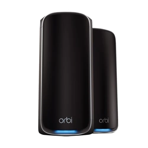 Oferta limitada: NETGEAR Orbi 970 | Sistema Mesh WiFi 7 | Router WiFi 7 y 1 satélite | hasta 27 Gbits/s | Cubre hasta 440 m² y 200 Dispositivos | Puertos Ethernet 10 GB | Cuadribanda BE27000 | RBE972 | Negro de 1699.99 EUR a 1099.99 EUR (ahorro 35%)