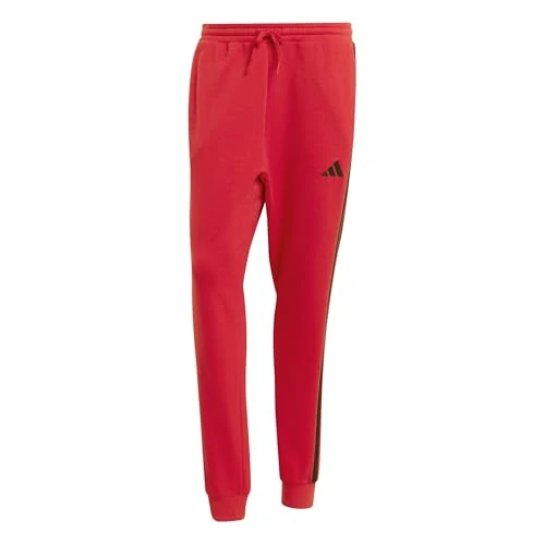 Limited-time offer: adidas Men's Essential Three Stripes French Terry Pant, Pure Ruby/Black, L from 34.99 £ to 34.99 £ (save 0.00%)