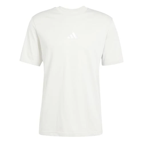 Offerta a tempo: adidas Uomo Essential Three Stripes Single Jersey Tee, Wonder Alumina/White — 11% da 28,00 € a 24,90 €