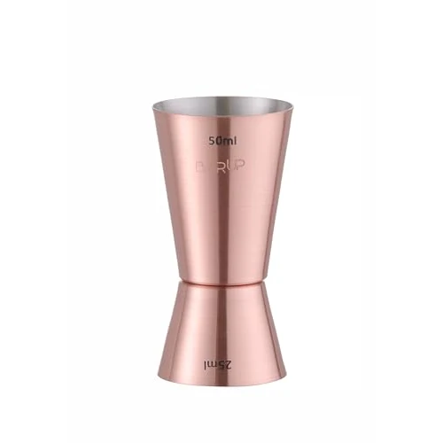 Oferta limitada: HENDI Jigger doble 25/50ml, BarUp, vaso medidor de cócteles, medidor dosificador de barra, barman, bar, bebidas, cocktails, ø42x(H)86mm, acero inoxidable enchapado en cobre de 7.80 € a 7.80 € (ahorro 0.00%)