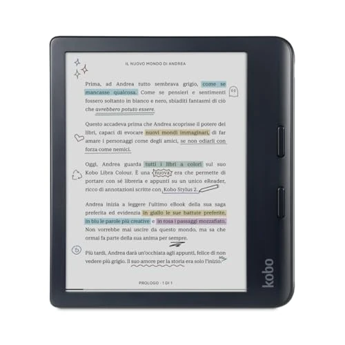 Begrenztes Angebot: Kobo Libra Color | eReader | 7 Zoll blendfreie Farbe E Ink Kaleido™ 3 Display | Dunkelmodus-Option | Hörbücher | wasserdicht | Schwarz von 239.48 EUR auf 229.90 EUR (Rabatt 4%)