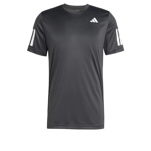 Offerta a tempo: adidas Uomo Club Tennis Climacool 3-Stripes Shirt, Black, XS - 37% da 40.00 € a 25.02 €