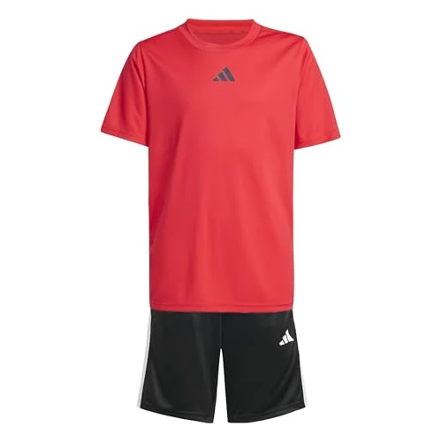 Limited-time offer: adidas Unisex Kids Train Essentials 3-Stripes Set Track Suit, pure ruby/black, 11-12 Years from 29.99 £ to 29.99 £ (save 0.00%)