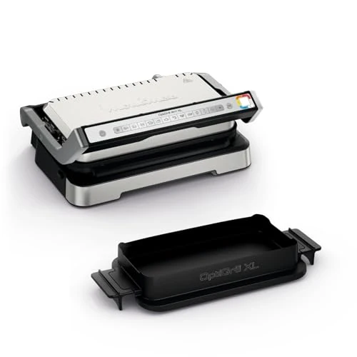 Moulinex Optigrill 4 in 1 XL, electric grill, barbecue and oven in one appliance, complete meal, capacity 6-8 people, cooking indicator, 12 automatic programs, plates