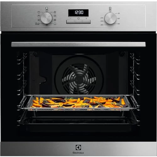 Electrolux 700 Series AirFry Multifunction Built-in Oven, Capacity 72 L, EOM3H04X, Class A, Pizza Function, 589mm (H) x 594mm (W) x 568mm (D), Stainless Steel