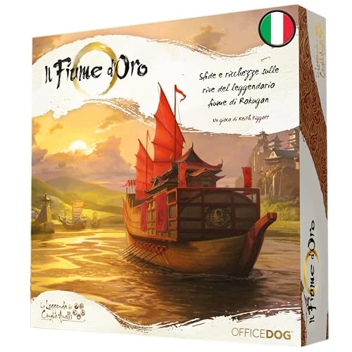 Offerta a tempo: Asmodee il Fiume d'Oro, Gioco da Tavolo Strategico, Gestione di Risorse, 2-4 Giocatori, dai 14 Anni un su, 90 min, Versione Italiana - 50% da 49.99 € a 25.00 €