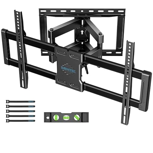 Offre limitée : BONTEC Support TV Mural Articulé 37-85 Pouces, Support Mural TV Pivotant Inclinable, Bras Double 68-420mm, Jusqu’à 60kg, VESA 200x100-600x400, pour Écran Plat ou Incurvé de 43.99 € à 43.99 € (0.00% de remise)