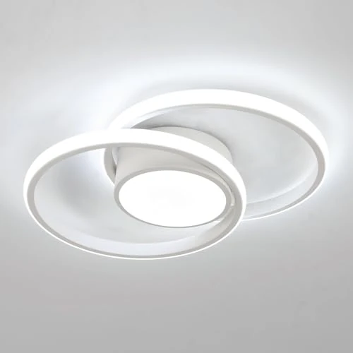 Oferta limitowana: SENQIU Lampa Sufitowa LED, 42 W 4700 lm Nowoczesna Okrągła, Biały Akrylowy Żyrandol do Sypialni Salonu Kuchni, Zimna Biel 6500K z 168.86 zł na 168.86 zł (oszczędź 0.00%)