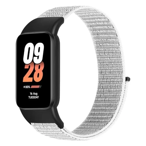 SHIJZWD Pasek kompatybilny z Xiaomi Smart Band 8 Active / Xiaomi Redmi Smart Band 2, nylonowe regulowane paski sportowe bransoletka wymienna do Xiaomi Mi Band 8 Active i Redmi Band 2, Pasek nylonowy