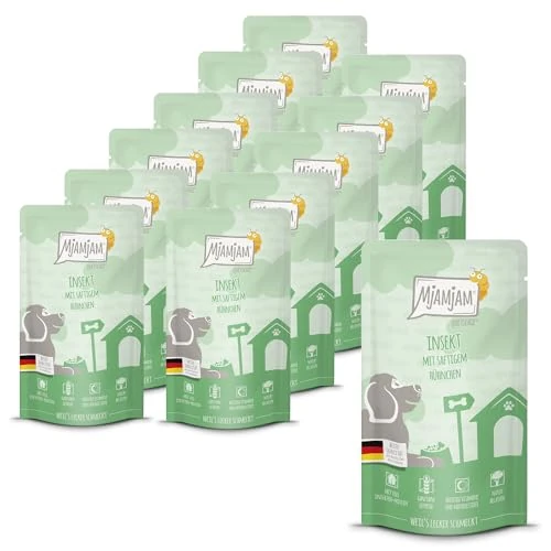 Oferta limitowana: MjAMjAM - Mokra karma Premium dla psów - Quetschie - Owady z soczystym kurczakiem, 12-pak (12 x 125g), bezzbożowa z dodatkowym mięsem z 104.78 zł na 104.78 zł (oszczędź 0.00%)