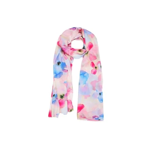 Offerta a tempo: QUEEN HELENA Sciarpa Estiva Colorata Foulard Fantasia Donna SC09-1 (SC09-2 Rosa) - 40% da 15.90 € a 9.52 €
