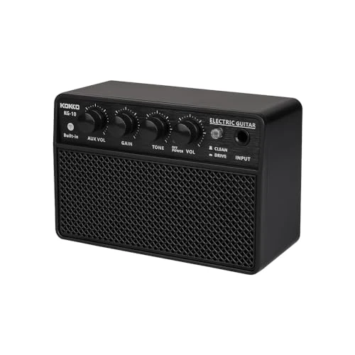 summina Amplificador de guitarra eléctrica de 10 W pequeño altavoz para ejercicio recargable audio portátil compatible con conexión BT/auriculares interfaz de 6,35 mm