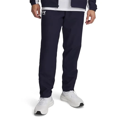 Limited-time offer: Under Armour Men's Rival Woven Windbreaker Pants, (410) Midnight Navy/Midnight Navy/White, Large from $55.00 to $41.25 (save 25%)