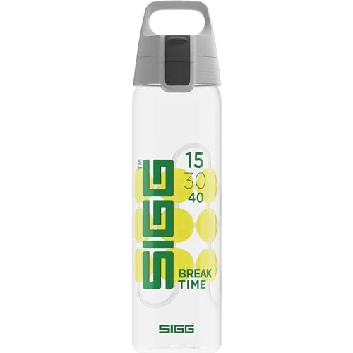 SIGG - Butelka na napoje Tritan - Butelka sportowa Total Clear ONE MyPlanet Break Time - Napoje gazowane - Nadaje się do mycia w zmywarce, szczelna, odporna na zarysowania - nie zawiera BPA - Sport -