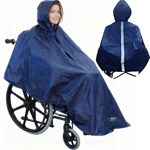 Offerta a tempo: CXAFQ Poncho Impermeabile per Sedie a Rotelle,Mantella Antipioggia per Sedia a Rotelle,Standard per adulti,Mantellina antipioggia per sedia a rotelle,Sedia a rotelle Impermeabile Poncho - 0.00% da 23.99 € a 23.99 €