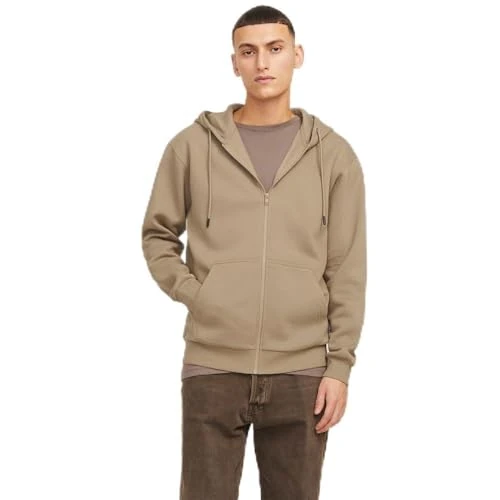 Offerta a tempo: JACK & JONES Jjebradley-Felpa con Cappuccio e Cerniera, Colore: Noos, Coriandolo, S Uomo - 0.00% da 31.45 € a 31.45 €