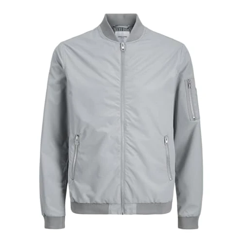 Zeitlich begrenztes Angebot: JACK & JONES Herren JJERUSH Bomber NOOS 12165203,Ultimate Grey,S von 69.99 € auf 21.99 € (68.58% Rabatt)