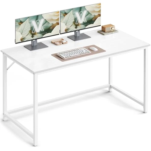 Offerta a tempo: VASAGLE Scrivania per Computer, Postazione Lavoro, 60 x 120 x 76 cm, Scrivania da Ufficio, Studio Camera da Letto Soggiorno, Bianco Acero LWD039W01 - 8% da 62.99 € a 57.99 €