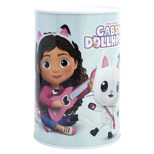 Offerta a tempo: STOR Salvadanaio Metallico La Casa Delle Bambole Di Gabby - Salvadanaio Bambini Ufficiale in Acciaio - Resistente Scatola Risparmio Regalo Collezione - 60% da 9.99 € a 3.99 €