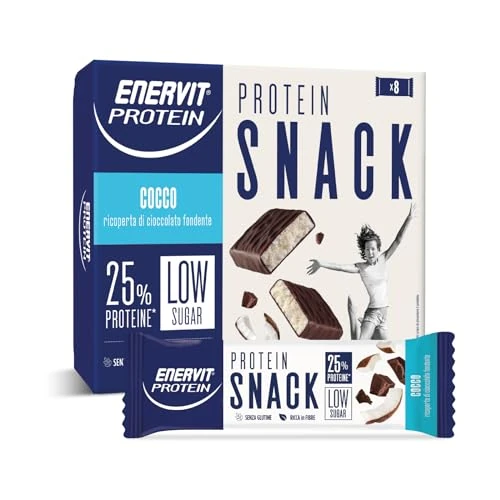 Enervit Protein Snack Cocco Low Sugar Astuccio 8 X 27 G