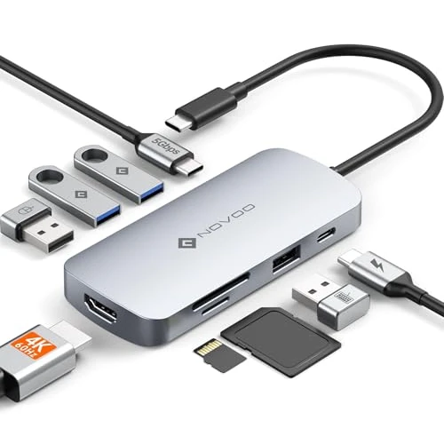 Oferta limitada: NOVOO Docking Station USB C 9 en 1, HDMI 4K@60, PD 100W, SD/TF de 19.99 € a 19.99 € (ahorro 0.00%)