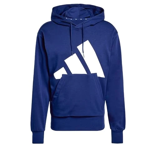 Limited-time offer: adidas Men's ESSENTIALS BIG LOGO FRENCH TERRY HOODIE, Dark Blue/White, M from 39.95 GBP to 39.95 GBP (save 0%)