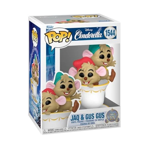 Funko Disney: Cinderellas 75th - Gus Gus - J & G In Cup - Vinyl verzamelfiguur - Cadeau-idee - Officiële Merchandise - Speelgoed voor kinderen en volwassenen - Filmfans - Modelfiguur voor verzamelaars