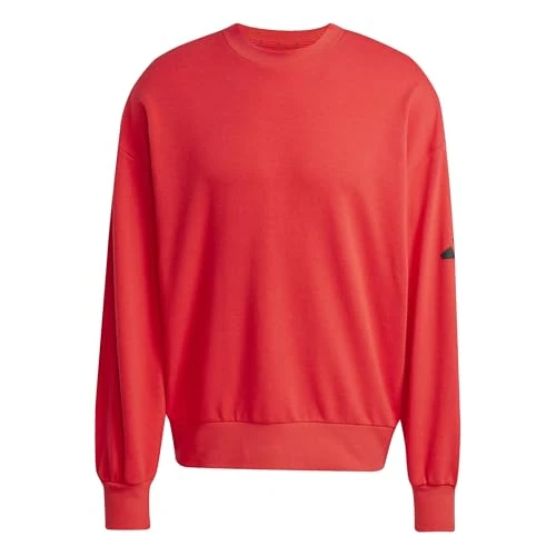 Offre limitée : adidas Herren Essentials Lose FIT Three Bar Sweatshirt, Pure Ruby/Black, XS de 54.95 € à 28.91 € (47.39% de remise)