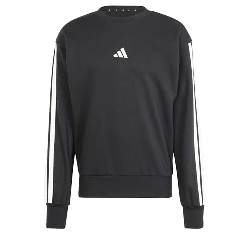 Limited offer: adidas Men's Essential Three Stripes French Terry Sweatshirt Sweatshirt (pack of 1) from 37.95 EUR to 21.25 EUR (save 44%)