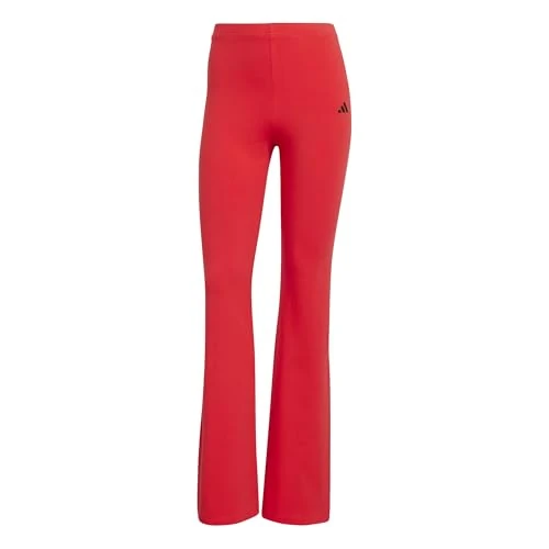Offerta a tempo: adidas Donna Essentials Small Logo Flared Leggings Tights, Pure Ruby/Black, XS - 50% da 35.00 € a 17.50 €