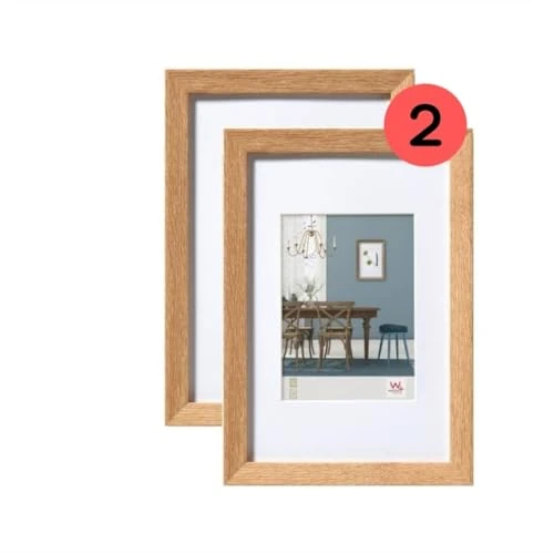 Offerta a tempo: walther design Fiorito Cornice portafoto, da 13 x 18 cm, colore rovere chiaro - 43% da 32.76 € a 18.53 €