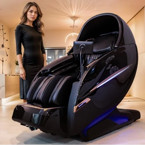 Beperkte aanbieding: GLOBAL RELAX® | SAMADHI 6D Massagestoel I Zwart I Spraakbediening, nulzwaartekracht, volledige pressotherapie, draadloos opladen, touchscreen, 20 programma's, omgevingslicht, bluetooth van 7124.99 EUR naar 7124.99 EUR (besparing 0%)