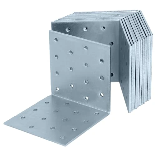 Offerta a tempo: HELPMATE – Staffa angolare forata 80x80x80 mm – 12 pezzi – zincata - 0.00% da 26.87 € a 26.87 €