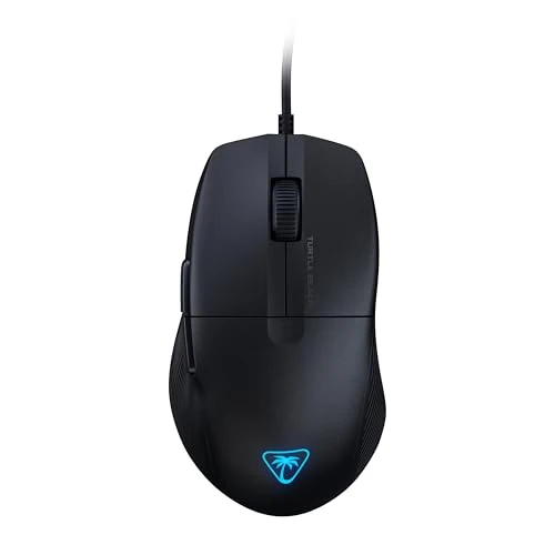 Turtle Beach Pure SEL - Souris Gaming Ergonomique ultralégère RGB, capteur Optique DPI 8K, Touches mécaniques, système de prétension, Patins en PTFE Pur, éclairage RGB - Noir