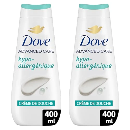 Offre limitée : DOVE - Crème de douche Advanced Care Hypoallergénique - Testé dermatologiquement - Sensation de peau douce pendant 24h (lot de 2x 400ml) de 7.99 € à 7.99 € (0.00% de remise)