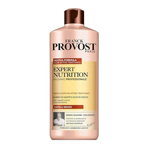 Franck Provost, Expert Nutrition Professional Conditioner for Dry Hair, Nourishing Effect, with Shea Butter and Coconut Oil, 450 ml