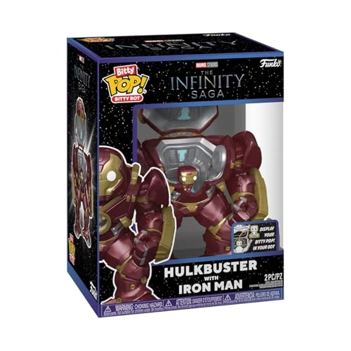 Offerta a tempo: Funko Bitty Bots: Marvel - Hulkbuster con Iron Man! Bitty POP! - 0,9 pollici (2,2 cm) - Marvel's Infinity Saga - 0,9 pollici e 4,85 pollici - Collezionabile - Idea regalo - Espositore - 0.00% da 22.00 € a 22.00 €
