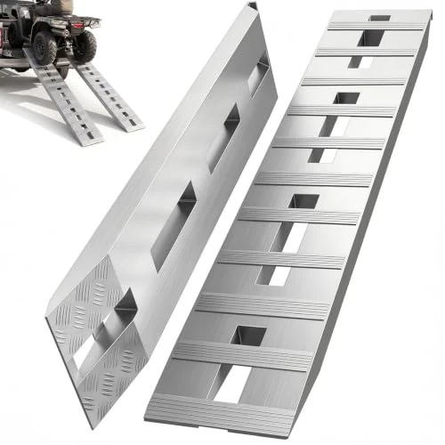 Limited-time offer: VEVOR 60'' X 12'' Aluminum Trailer Ramps 6000LBS Total Beavertail Hook End 1 Pair 2 Ramps from 154.99 £ to 154.99 £ (save 0.00%)