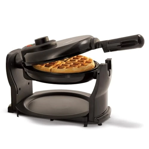BELLA 17871 Waffle Maker, Aluminium Metal Ceramic, Black