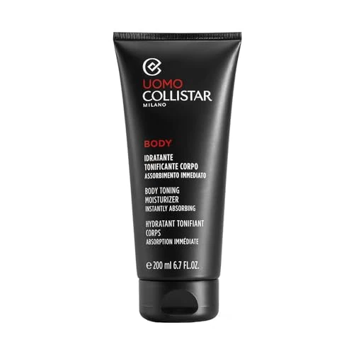 Collistar Crème pour le corps tonifiante pour homme - Gel crème frais avec effet hydratant et rafraîchissant - Pénètre immédiatement - Finition sèche - Idéal pour tous les types de peau - 200 ml