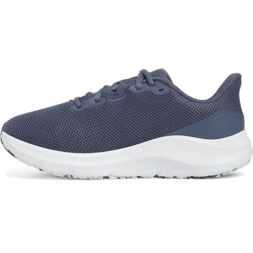Under Armour Damen UA W Charged Pursuit 4 Laufschuhe, Downpour Gray Downpour Gray Metallic Gravel, 43 EU