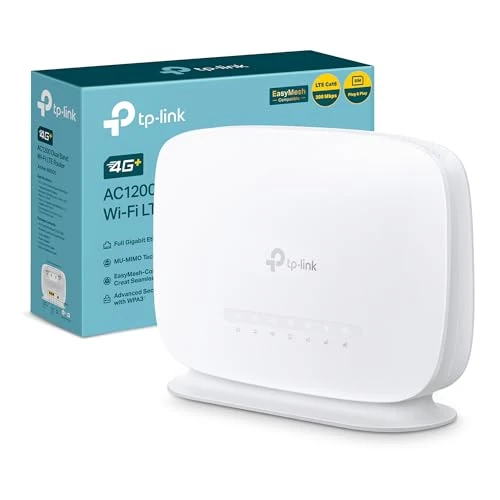 Oferta limitowana: TP-Link Archer MR505 4G+ Cat6 router do 300 Mb/s, dwuzakresowe Wi-Fi AC1200Mbps, porty Gigabit LAN/WAN, router WiFi z kartą SIM, karta SIM Plug&Play, technologia EasyMesh, formowanie wiązki i MU-MIMO, z 309.24 zł na 309.24 zł (oszczędź 