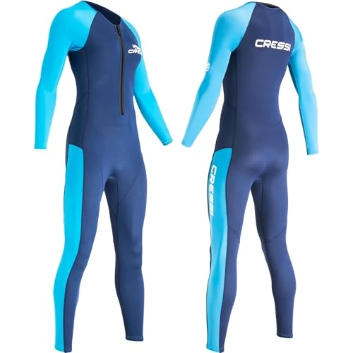 Offerta a tempo: CRESSI Wahoo Lady Monopiece Wetsuit Blue/Azure 2mm XXL/6 - Muta Monopezzo Donna Realizzata in Neoprene Premium 1.5/2mm e Elastan, Perfetta per Attività Acquatiche Varie, Blu/Azzurro, XXL/6 - 23% da 79.99 € a 61.85 €