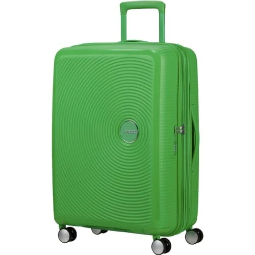 American Tourister Soundbox - Grande Valise Rigide, 77 cm - Trolley à 4 Roues, Serrure TSA, Extensible & Légère, 97/110L, (Grass Green)