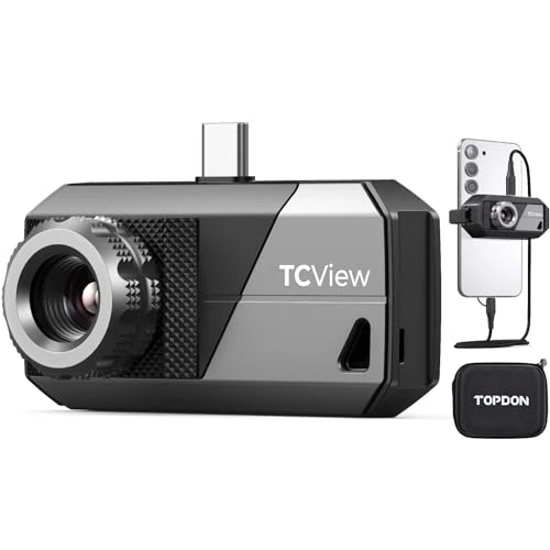Offerta a tempo: TOPDON Termocamera TS001 Android 512x384 TISR Obiettivo regolabile da 9 mm | Campo di osservazione 0,1-500m, -20~550℃, 25Hz, Messa a fuoco manuale per circuiti stampati, ispezione della casa, esterni - 10% da 369.99 € a 332.99 €